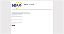 Desktop Screenshot of abstracts.sesam-web.org